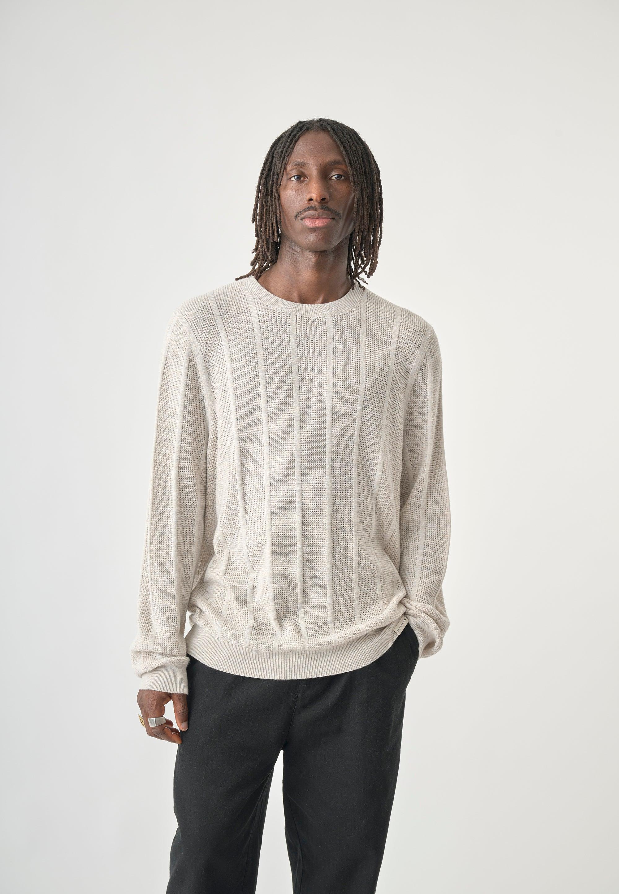 Cleptomanicx Parchment Chaser Sweater Herren creme